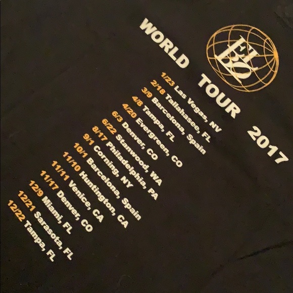 Elbo Glass (@elboglass) - World Tour 2017 T-Shirt - Picture 4 of 4
